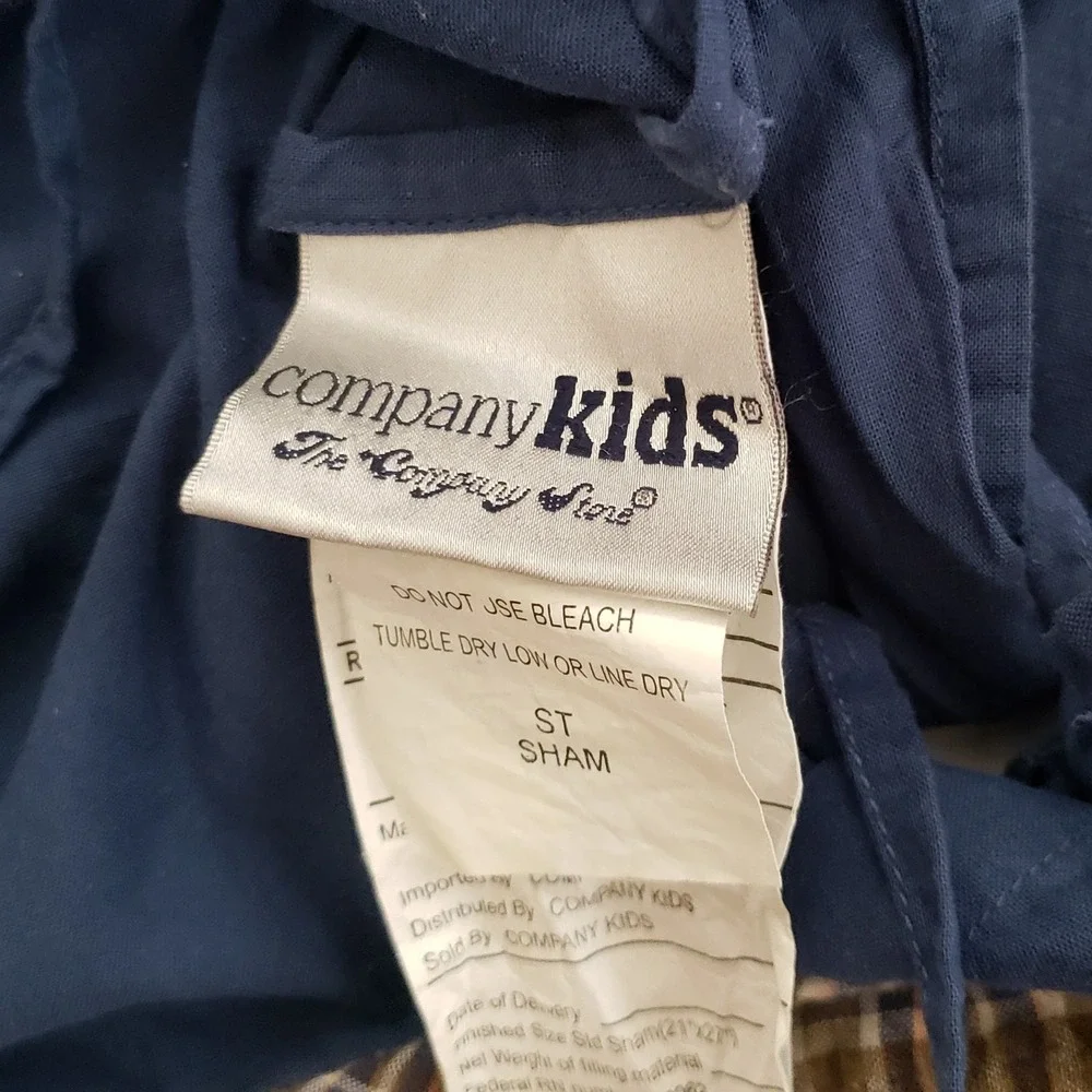 Vintage The Company Store Company Kids Treasure‎ Map Pillow Sham Standard Parrot